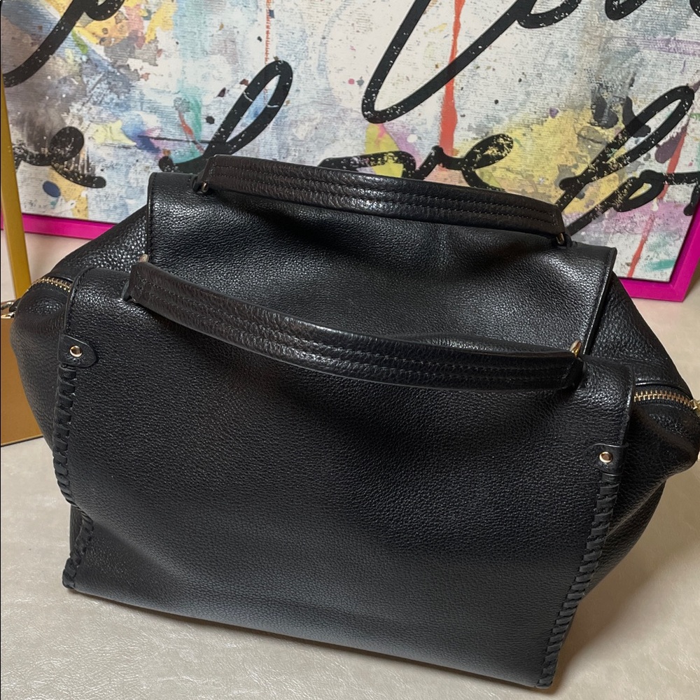 kate spade Ashby Place Abbott Black Leather Satchel with Gold Hardware - Picture 13 of 16